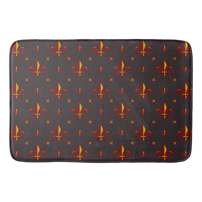 Fleur De Lis Bath Mat (Front)