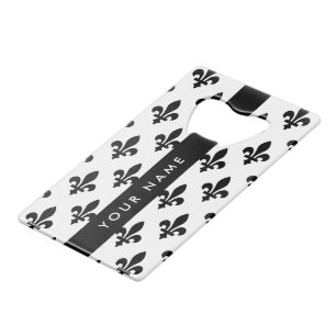 Fleur de Lis, Black on White, Black, Your Name