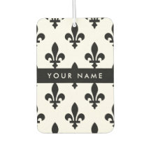 Fleur de Lis, Black on White, Black, Your Name