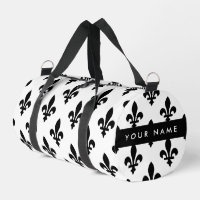 Fleur de Lis, Black on White, Black, Your Name