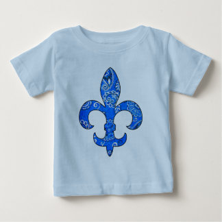 Fleur de lis Blue Bandanna t-shirt