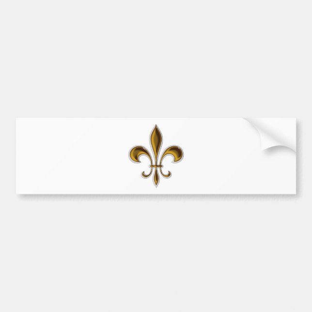 Fleur De Lis Bumper Sticker (Front)