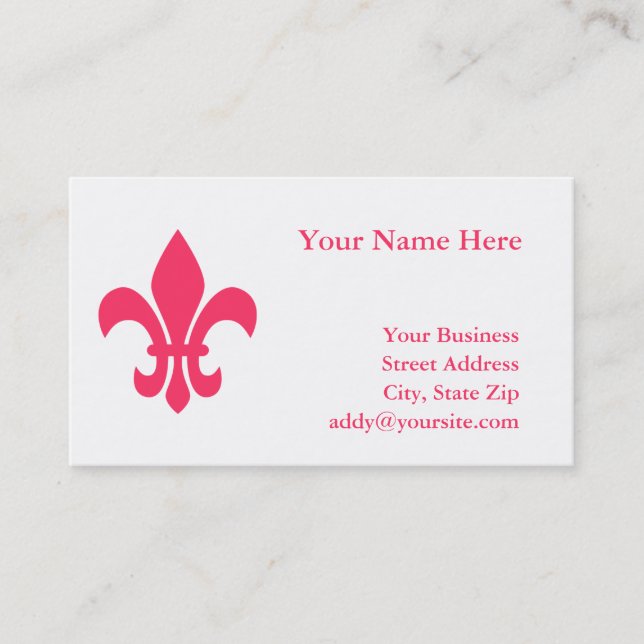 Fleur de Lis Business Card (Front)