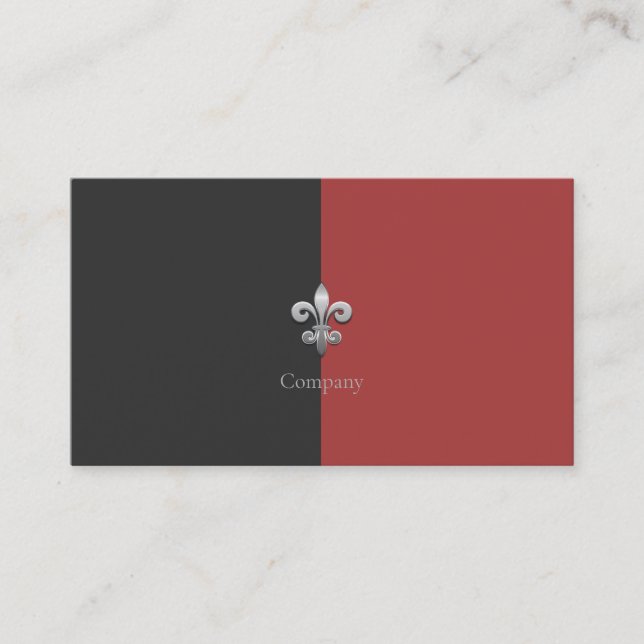 Fleur De Lis Business Card (Front)