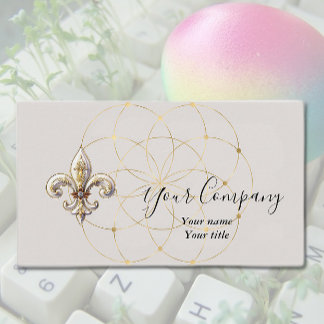 Fleur-de-Lis Business Card