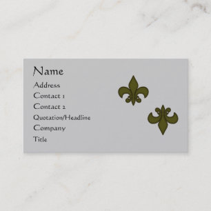Fleur de Lis Business Card