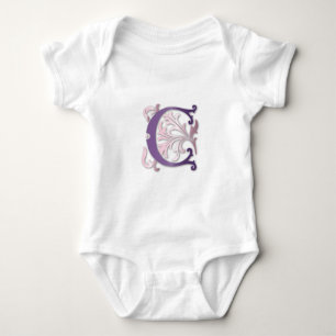 Fleur-de-lis C Monogram Baby Bodysuit