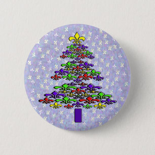 Fleur de Lis Christmas Tree Pins