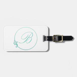 Fleur-de-Lis Circle Luggage Tag