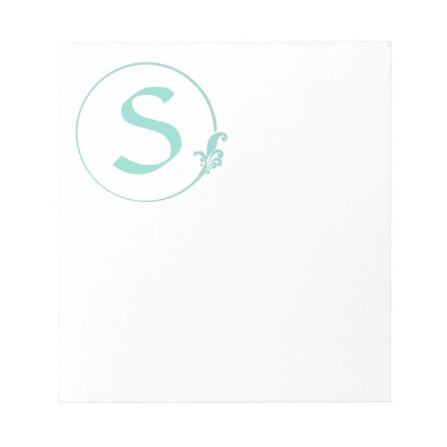 Fleur-de-Lis Circle Notepad (Front)