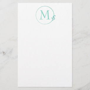 Fleur-de-Lis Circle Stationery
