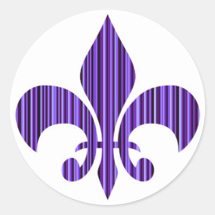 Fleur-de-Lis Classic Round Sticker