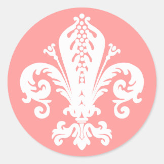 Fleur-de-lis Classic Round Sticker