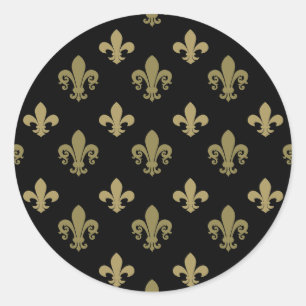 Fleur-de-lis Classic Round Sticker