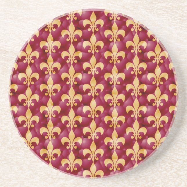 Fleur de lis coaster (Front)