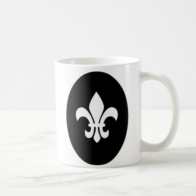 Fleur de Lis Coffee Mug (Right)