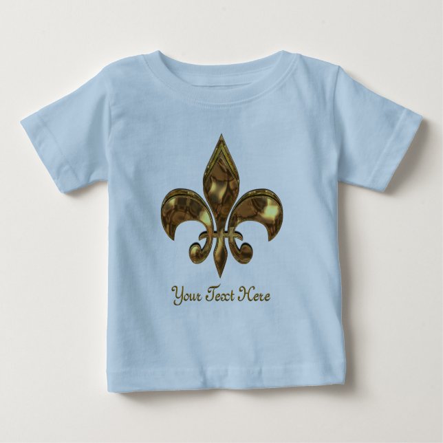 Fleur-de-lis Customisable for Baby Baby T-Shirt (Front)