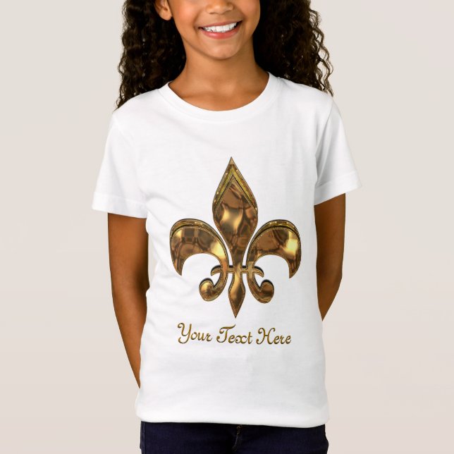 Fleur-de-lis Customisable Kids T-Shirt (Front)