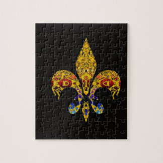 Fleur-de-lis customise it jigsaw puzzle