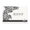 Fleur de Lis Damask Pattern Wedding RSVP Card