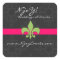 fleur de lis & damask sticker