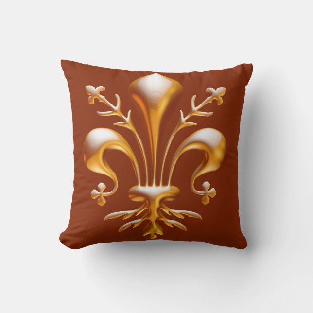 Fleur de Lis (de Lys) Cushion (Front)