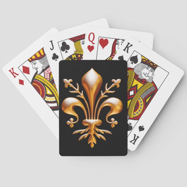 Fleur de Lis (de Lys) Playing Cards (Back)
