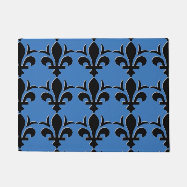 Fleur-de-Lis Design on Door Mat (Front)