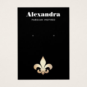 Fleur De Lis Earring Display Card