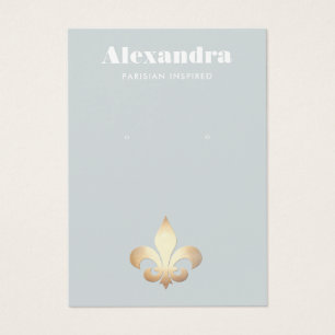 Fleur De Lis Earring Display Card