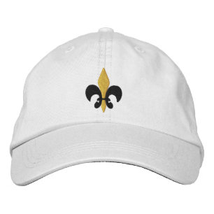 Fleur de lis embroidered hat