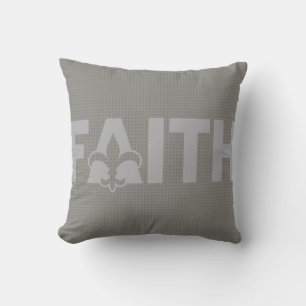 Fleur de lis Faith Cushion
