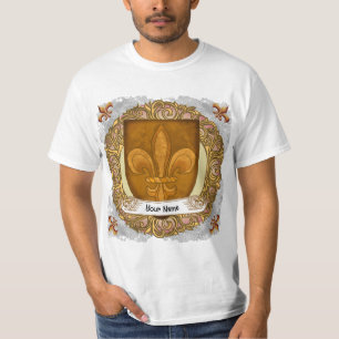 Fleur De Lis Family Crest Surname T-Shirt