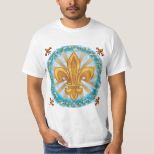 Fleur De Lis Family Crest Surname t-shirt