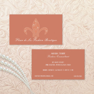 Fleur de Lis Fashion Boutique Business Card
