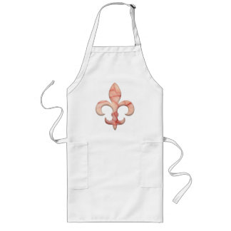 Fleur de lis Faux Stone 3 Long Apron