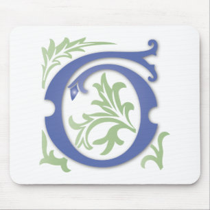 Fleur-de-lis G Monogram Mouse Pad