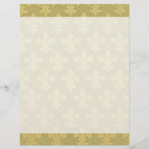 Fleur de lis golden elegant stylish