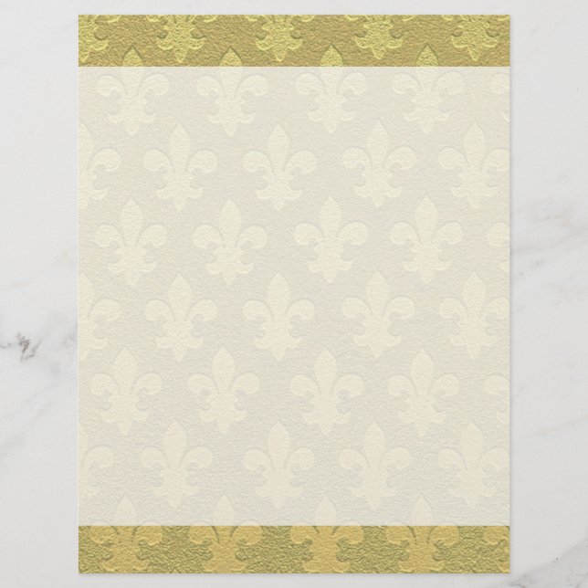 Fleur de lis golden elegant stylish (Front)