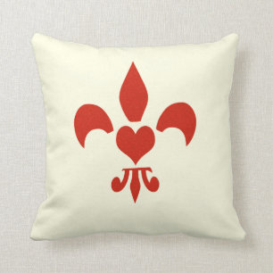 Fleur de Lis Heart Cushion