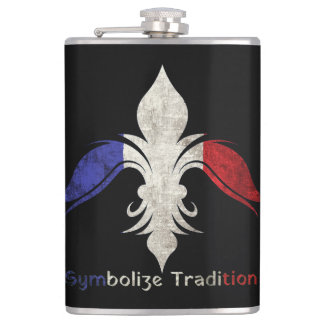  Fleur-de-Lis Hip Flask