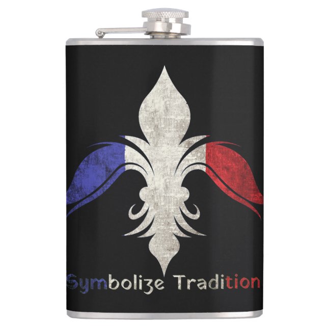  Fleur-de-Lis Hip Flask (Front)