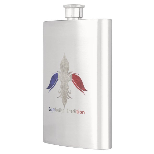  Fleur-de-Lis Hip Flask (Left)