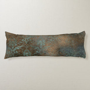 Fleur De Lis in a Rusty Background Body Cushion