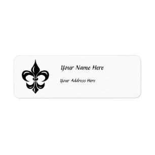 Fleur de Lis in Black