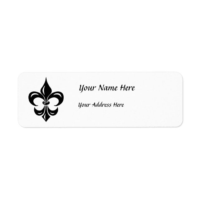 Fleur de Lis in Black (Front)