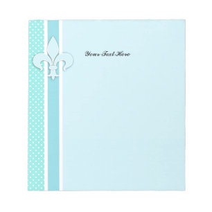 Fleur-de-Lis in Blue Notepad