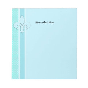 Fleur-de-Lis in Blue Notepad