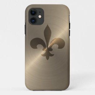 Fleur De Lis In Gold iPhone 11 Case
