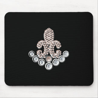 Fleur De Lis-jewelled Mouse Pad